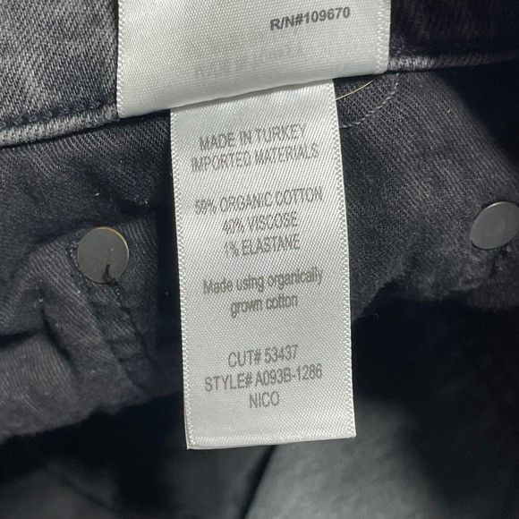 AGOLDE Denim Jeans Black Wash High Rise Straight Leg Size‎ 29 - Picture 5 of 11